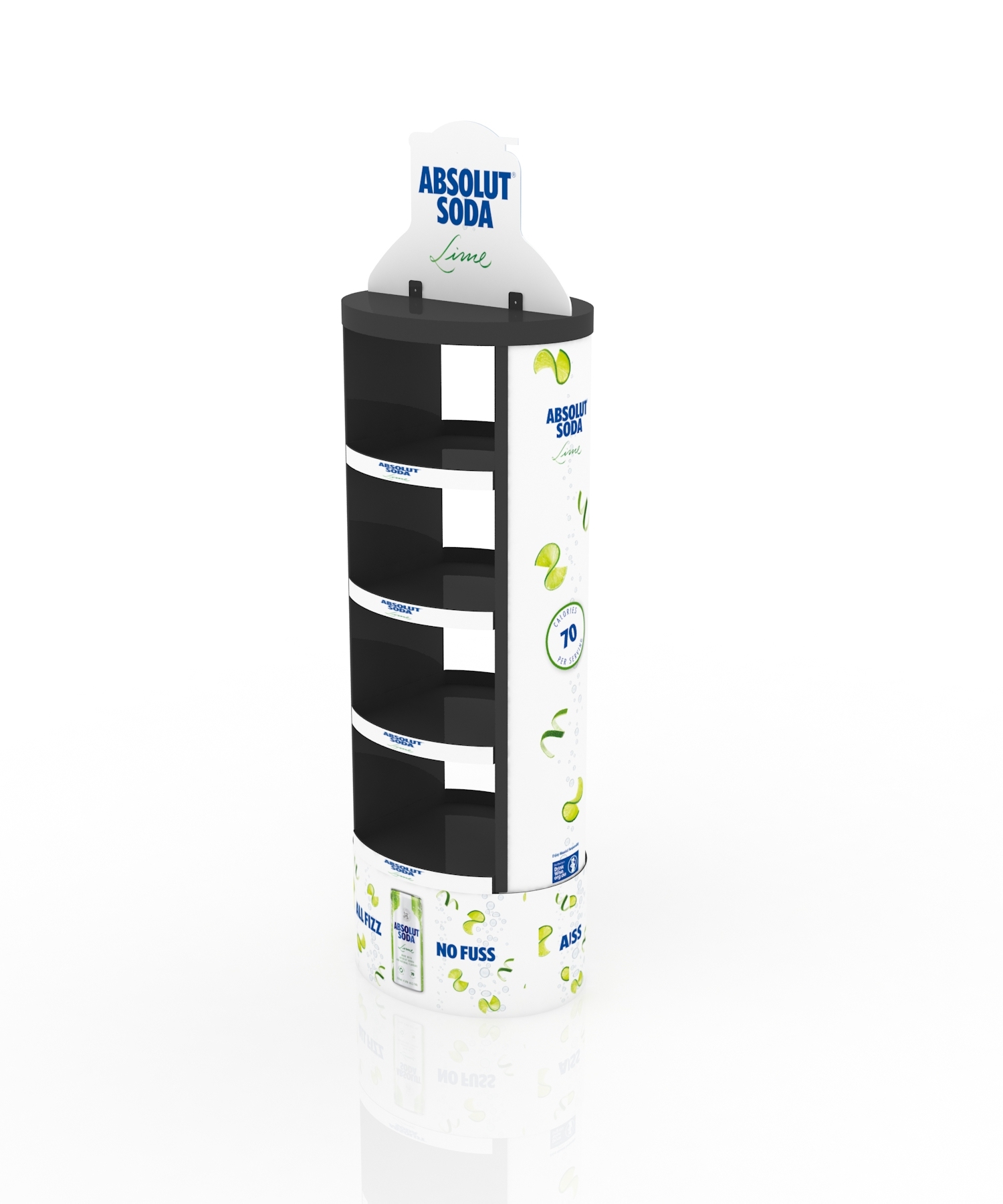 Beverage Display Rack Soda Drink Display Metal Shelf for Supermarket Shopping Mall Retail Shop — view 4