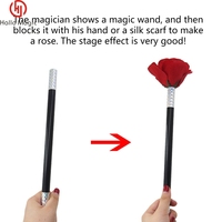 Nouveauté baguette magique changement de Rose fleur tours de magie proposition romantique accessoires rouge Rose fête scène gros plan Gimmick jouets magiques