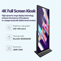 Totem Publicitaire Numérique Extérieur Ultra Mince à Écran Tactile LCD LED sur Pied, Kiosque d'Affichage IP65 – Prix Usine