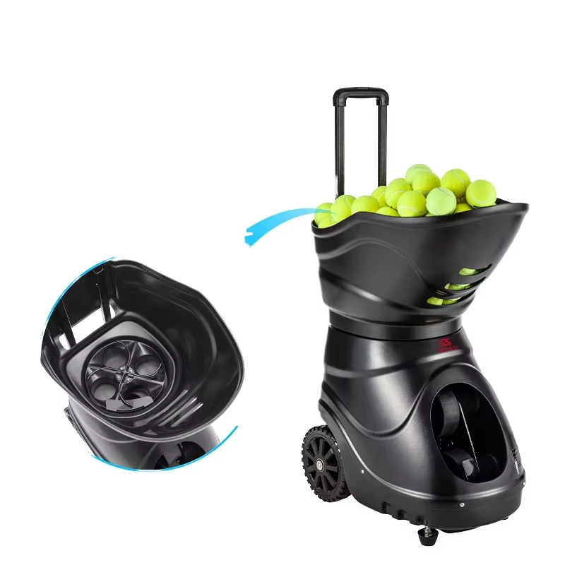 Siboasi S4015A Tragbarer Tennisball-Feeder mit Batterie 150 Bälle Kapazität 24-monatige Garantie****^^^^ https://www.siboasi.com