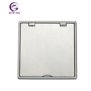 120*110mm nuevo diseño recogedor de pelo de acero inoxidable aleta drenaje <span class=keywords><strong>Flip</strong></span> cubierta drenaje de suelo para Baño - Product Image 2