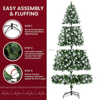 Produits de Noël Nouveauté 2023 Fournisseurs d'usine Arbre de Noël artificiel en pin blanc pour décoration extérieure