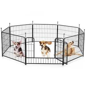 Venta caliente Durable al por mayor portátil plegable interior al aire libre perro recinto mascota corralito jaula <span class=keywords><strong>Mental</strong></span> perro ejercicio valla - Product Image 1
