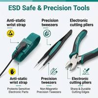 03760 pour un ensemble d'outils électroniques manuels en acier S2 de 28 pièces avec sac de rangement portable 1 boîte (6 ensembles)