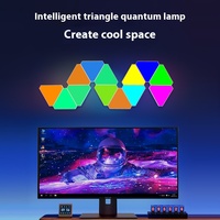 Lampes murales de décoration intérieure Épissage mural Lampes décoratives triangulaires Jeu intelligent Atmosphère Lampes à LED