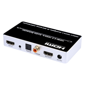 Extractor de Audio HDMI 2.0v, Decodificador de Audio Estéreo Coaxial SPDIF, 4K 60hz 18Gpbs HDCP 2.2 DTS HDR10 <span class=keywords><strong>ARC</strong></span> para <span class=keywords><strong>PS4</strong></span> Pro IPTV Switch - Product Image 5