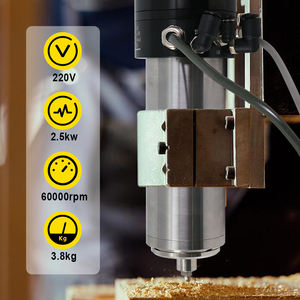 2.5kW Hltnc 220V 2000Hz 60000RPM T11 hilt น้ำระบายความร้อนด้วยแกนเปลี่ยนเครื่องมืออัตโนมัติพร้อมมอเตอร์และเครื่องยนต์สำหรับ CNC - Product Image 2