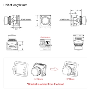 FOXEER Toothless <span class=keywords><strong>2</strong></span> 微型/迷你/纳米 CMOS 1/<span class=keywords><strong>2</strong></span> StarLight 1200TVL FPV 相机 4:<span class=keywords><strong>3</strong></span> 16:9 PAL/NTSC 自然图像 适用于无人机配件 - Product Image 4
