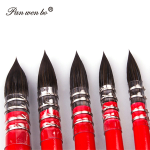 Juego de 8 Pinceles de Acuarela con Mango de Madera, Pinceles de Pintura Francesa de Alta Calidad con Pelo de Nailon para Dibujar - Product Image 4