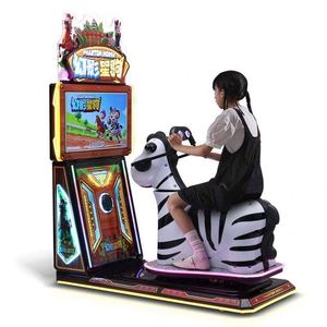 เครื่องเกมแข่งม้าแฟนทอมคุณภาพสูงจากโรงงาน เครื่องเล่นเกมอาร์เคดจำลองการแข่งม้าแบบหยอดเหรียญอัตโนมัติ ทำจากพลาสติก ภาษาอังกฤษ - Product Image 1