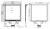 Layar Sentuh Persegi 4 Inci 720*720 Modul LCD Antarmuka MIPI dengan Adaptor Opsional untuk Raspberry Pi