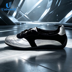 Fournisseur direct du Vietnam sur Alibaba | Baskets Allemandes Femme - Chaussures plates rétro minimalistes Y2K à <span class=keywords><strong>semelle</strong></span> <span class=keywords><strong>fine</strong></span> pour femme, idéales pour le bureau et la marche - Product Image 1
