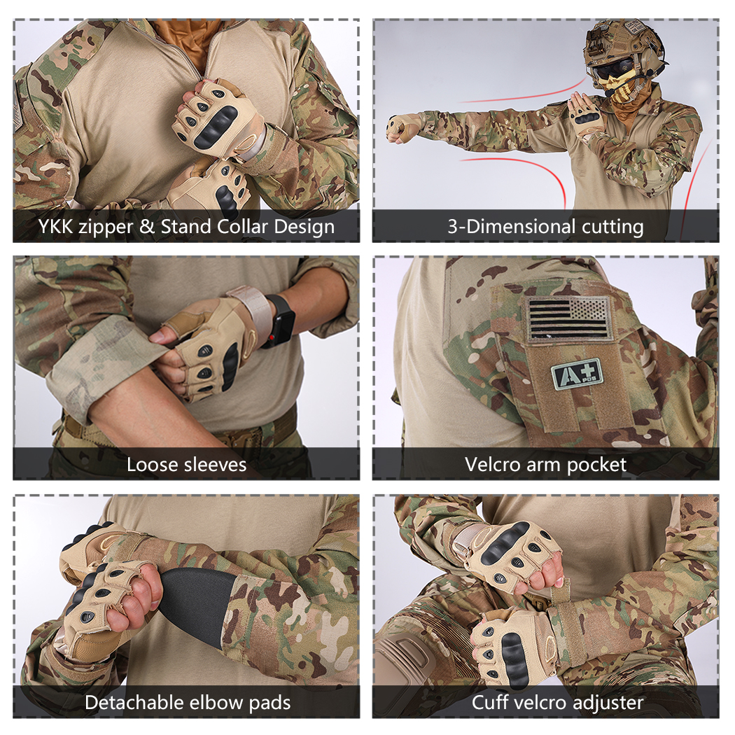 関送込 Camouflage Clash Rolled Cuff Tee Combat Shirt Tactical 2.0 Phantomleaf WASP I | Recon Company