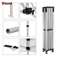 Tente de réception pliable professionnelle 10x10 3x3 en aluminium et acier avec cadre de 4 cm pour mariage et salon professionnel