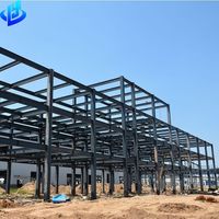 Estructura de Acero Resistente, Edificio de 3 Pisos de Gran Envergadura, Almacén, Taller, Planta Industrial, Kit Prefabricado