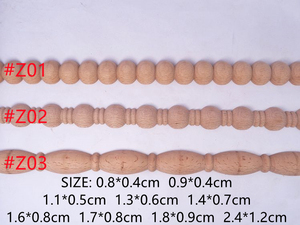 Adorno de madera de <span class=keywords><strong>haya</strong></span> maciza minimalista contemporáneo, tallado de flores de cáñamo para sala de estar interior, construcción decorativa, bienes raíces - Product Image 3