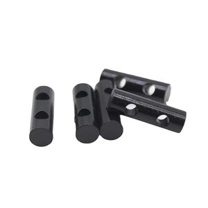 Allume-feu à double trou en magnésium, outil de survie noir, allumeur extérieur compact et léger, équipement d'urgence - Product Image 1