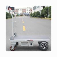 Mini chariot à plate-forme électrique robuste de 200kg, chariot à plate-forme électrique de qualité supérieure suivez-moi