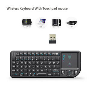 Rii X1 Mini Wireless <b>Keyboard</b> With Touchpad 2.4G USB Receiver Russian Layout For iPad Galaxy Tab Xiaomi Devices - Product Image 4