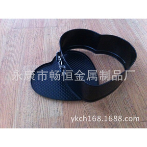 Molde para pastel con forma de corazón, de acero al carbono, apto para horno, para hacer pasteles - Product Image 3