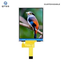 Modul LCD TFT IPS QTSS 2.4 Inci 240x320 SPI/RGB ST7789 dengan Panel Sentuh, Kecerahan 350cdm, Suhu Operasi -20C~70C