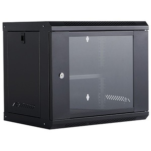 Gabinete de Rack de Pared 9U de 53x40x45cm con Puerta de Vidrio para Almacenamiento de Red - Product Image 1