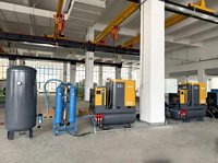 Compresseur d'air rotatif à vis tout-en-un intégré 16 bars 20 bars 15KW 20 CV avec sécheur d'air pour machine de découpe laser 1500W-2000W