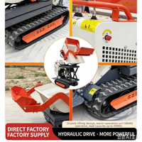 Mini-dumper sur chenilles direct usine, levage hydraulique personnalisé, capacité 500 kg, poids de la machine, garantie 1 an, moteur et boîte de vitesses inclus
