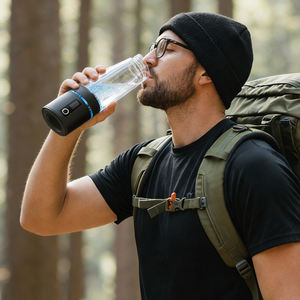 Meilleure Bouteille d'Eau à Hydrogène Portable de 300 ml Fabricant, Conception à Double Chambre, Tasse d'Eau Riche en Hydrogène sans BPA, CE FDA - Product Image 6
