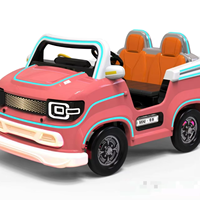 Voiture électrique pour enfants 2 places, mini-voiture jouet à batterie, véhicule de parc d'attractions pour usage commercial intérieur/extérieur