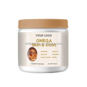 Etichetta privata pelle e cappotto morbido mastica Omega 3 olio di pesce mastica per cani gatti - Product Image 4