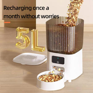 Distributeur automatique de nourriture pour animaux de compagnie en acier inoxydable, intelligent, télécommandé, pour <span class=keywords><strong>chat</strong></span> et chien, avec minuterie quantitative et vidéo - Product Image 4