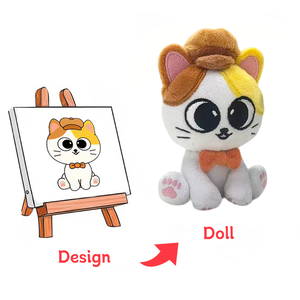 Llavero de Peluche Personalizado con Bordado, Diseño Personalizado, Figura de Ídolo Kpop, Ropa Extraíble, Material Suave, MOQ Bajo - Product Image 2