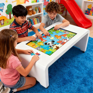 Pantalla Táctil LCD de 32 Pulgadas para Interiores, Resistente al Agua, con <span class=keywords><strong>Android</strong></span>, Montada en el Suelo, para Niños, Aprendizaje, Entretenimiento y Publicidad, Directo de Fábrica - Product Image 1