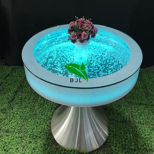 Mesa de mesa redonda brillante para <span class=keywords><strong>club</strong></span> nocturno, fuente de agua, bar led - Product Image 4