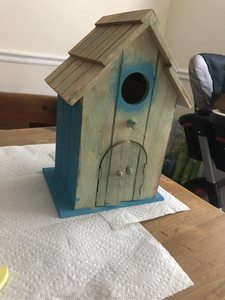 Nichoir en bois massif JX pour l'extérieur, résistant au vent et à la pluie, de haute qualité, à peindre soi-même, beau et pratique - Product Image 4