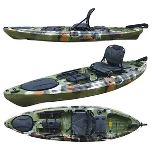 high quality Sit on top 10.5ft ocean fishing kayak canoe rowing boats for wholesale in cheap prices