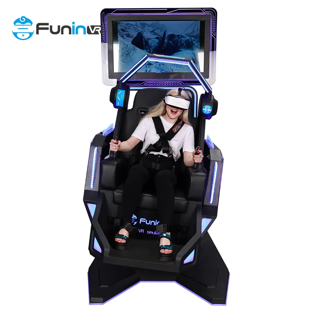 Amuspark製品360度リモートコントロールローリングカーエンターテインメント電子アミューズメントパーク乗り物vrフライトシミュレーター