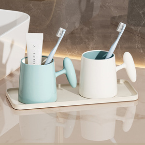 Tasse à brosse en plastique jetable créative épaissie et conception simple pour un lavage et un rinçage pratiques - Product Image 4
