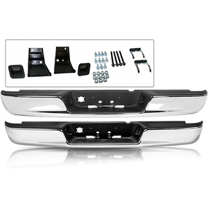 Ensemble de pare-chocs arrière en acier compatible avec <span class=keywords><strong>Dodge</strong></span> <span class=keywords><strong>Ram</strong></span> 1500 2002-2008, <span class=keywords><strong>Dodge</strong></span> <span class=keywords><strong>Ram</strong></span> 2500 3500 2003-2009, remplacement de pare-chocs - Product Image 1