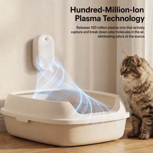 Eliminador de Olores de Gato, Elimina el Olor a Orina de Gato, Sin Filtro, Compacto, con Sensor Inteligente, Aroma a Frutas, Ambientador para Salas de Estar - Product Image 4