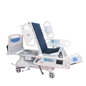 Cama de <span class=keywords><strong>hospital</strong></span> eléctrica completa de 3 columnas con posición de silla y extensión de 20cm - Product Image 1