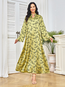 <span class=keywords><strong>Djellaba</strong></span> nouvelle robe imprimée motif diamant, vente en gros, usine de vêtements, robe arabe, robe de soirée saoudienne - Product Image 1