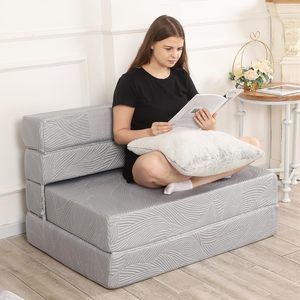 Bọt Vải <span class=keywords><strong>Futon</strong></span> Ghế Nhỏ Giá Rẻ Sofa Nệm Hiện Đại Gấp <span class=keywords><strong>Futon</strong></span> Ghế Sofa Giường Ngủ Chuyển Đổi Đồ Nội Thất - Product Image 4