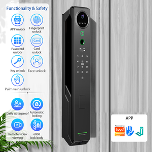 Khóa cửa thông minh nhận diện khuôn mặt 3D bằng tĩnh mạch lòng bàn tay, tự động, sinh trắc học, thẻ từ, Wifi, ứng dụng, camera an ninh, vân tay, khóa số - Product Image 2