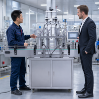 Machine de remplissage liquide entièrement automatique à 4 buses de haute précision pour détergent, huile de cuisson, huile moteur