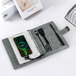 <span class=keywords><strong>สมุด</strong></span>บันทึก<span class=keywords><strong>พ</strong></span>ร้อมไฟ LED รุ่นใหม่ A5 ปกหนัง <span class=keywords><strong>พ</strong></span>ร้อม<span class=keywords><strong>พ</strong></span>าวเวอร์แบงค์ในตัว ล็อคด้วยลายนิ้วมือ เติมกระดาษได้ เหมาะสำหรับเป็นของขวัญองค์กร - Product Image 4