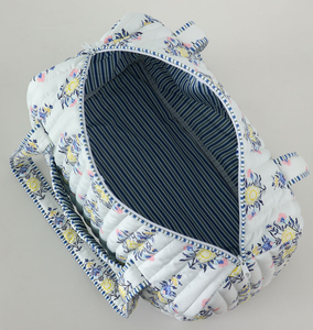 Sac fourre-tout matelassé tendance pour femme, sac à bandoulière personnalisé en tissu, sac de voyage à motif floral, sac de shopping - Product Image 6