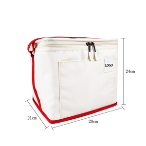 Custom Logo Insulated Waterproof Picnic Cooler <b>Bag</b> Japanese Style Polyester Fabric Cartoon Pattern Outdoor OEM Zipper Closure - Product Image 2