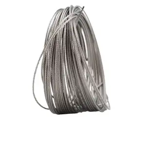 Hot Sale Galvanized Steel Wire 7x19 7x7 Q195 Galvanized Steel Wire Rope For Plant Trellis